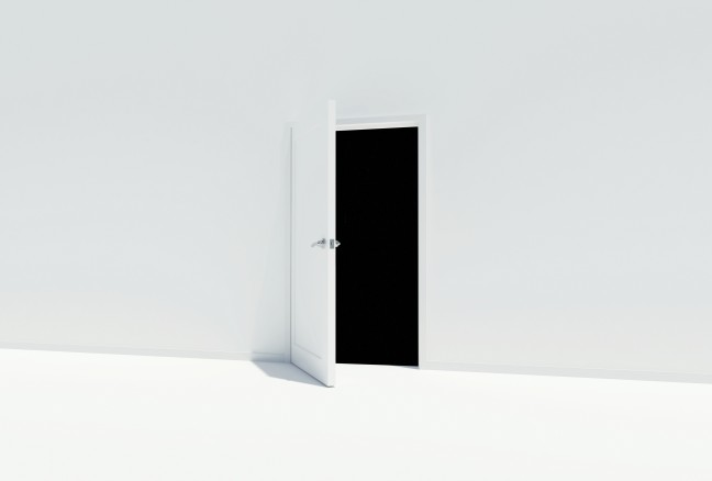 white-black-door-wall